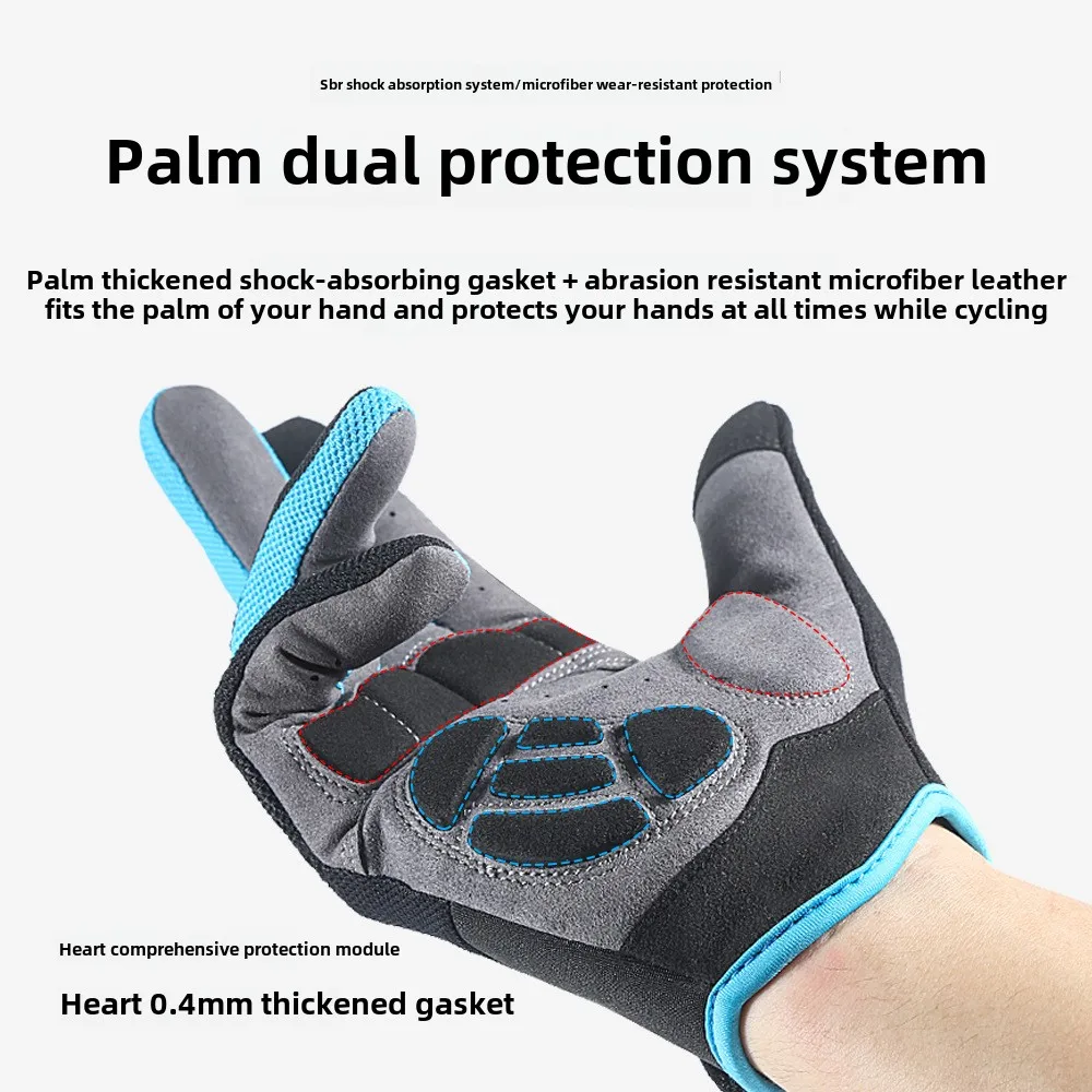 Cycling Gloves Outdoor Mountain Bike Finger Shock Absorption Wear-Resistant Breathable Men's And Women's Sports Cycling Gloves