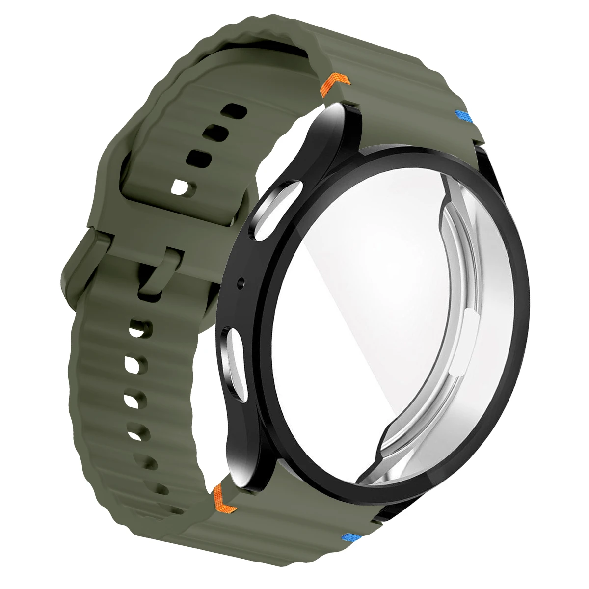 Sports Strap with Soft Silicone Bracelet and TPU Protective Cover