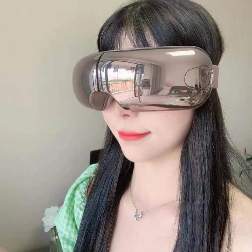 Factory wholesale renpho 4d heating massage AI voice air eye massager vibration office massage 3