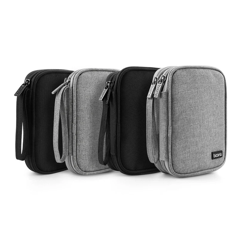 Dual Hard Drive Storage and Electronic Accessories Organizer Bag