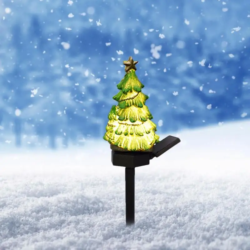 

Рождественская искусственная стойка, Солнечная лампа для сада, наружная декоративная лампа на солнечной батарее, строительный двор с звездой, фототропа