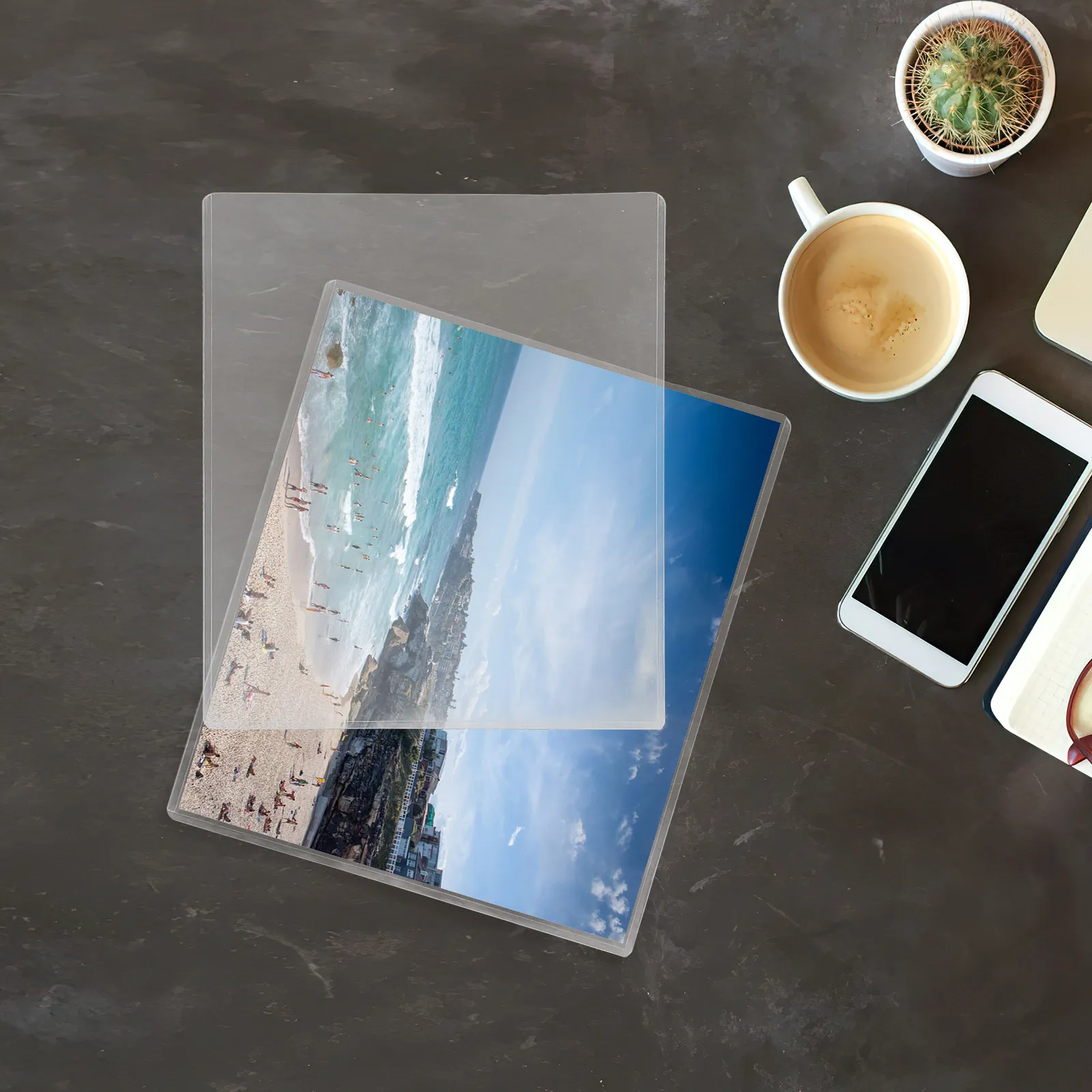 10Pcs 사진 보호기 투명 플라스틱 슬리브 방수 문서 포스터 인증서 시트 보호기 8.5x11 인치 플라스틱