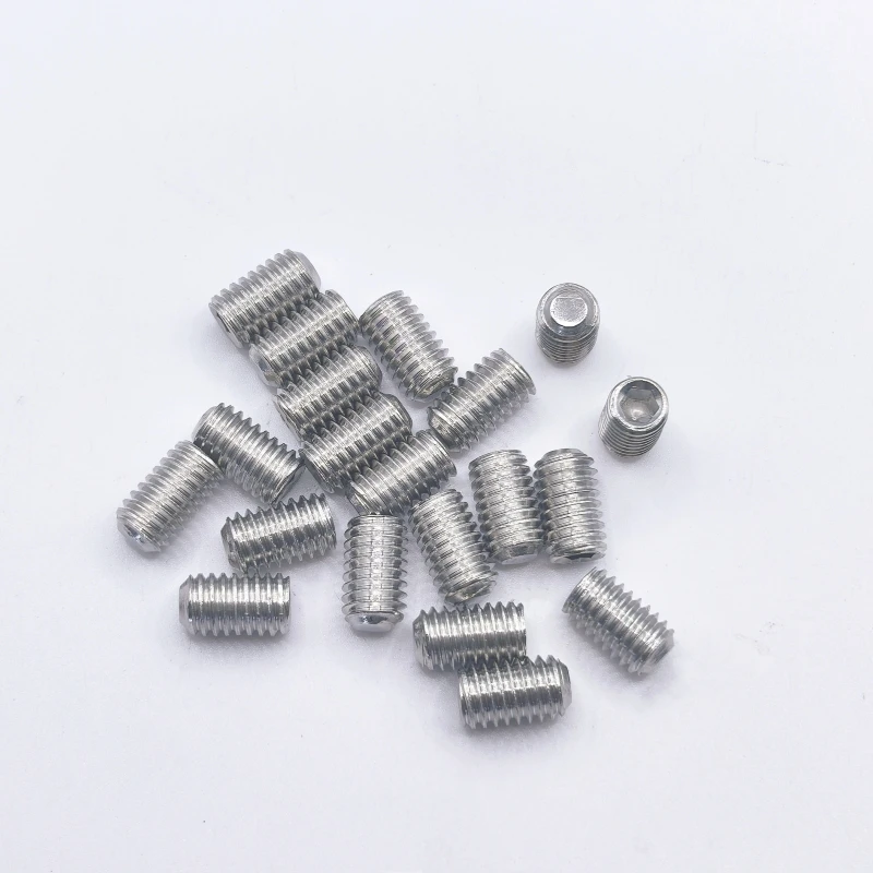 Stainless steel screws Hexagon socket head cap screw 100/200pcs 304 stainless steel hex socket socket set flat end set screw