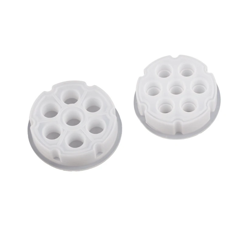 7 Hole Head Dices Mold Dices Storgae Box Silicone Molds DIY Crystal Epoxy Resin Mold Digital Game Easy to Release