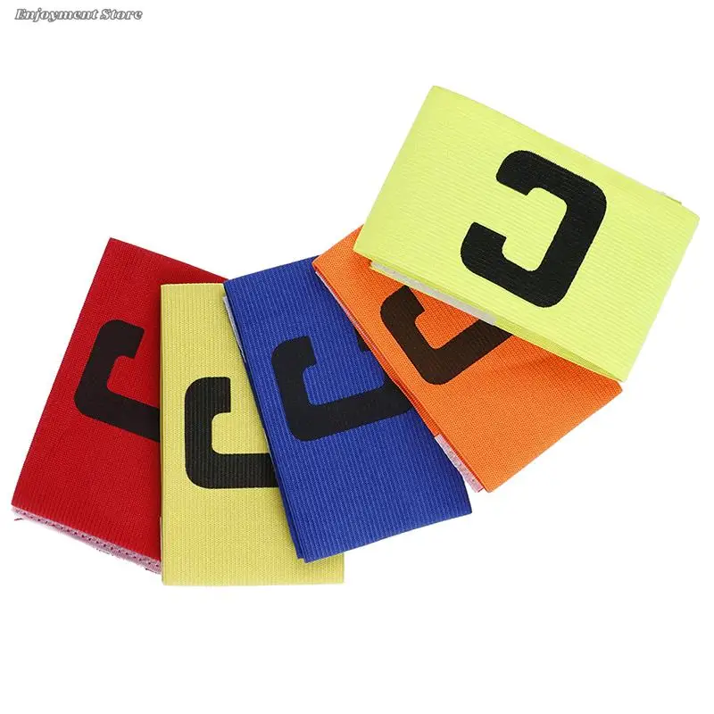 

1PC Professional Football Armband Nylon Adjustable Soccer Arm Band Leader Match Football Armband Captain Armband Band