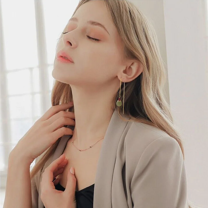 Ball Drop Earrings - Image 2