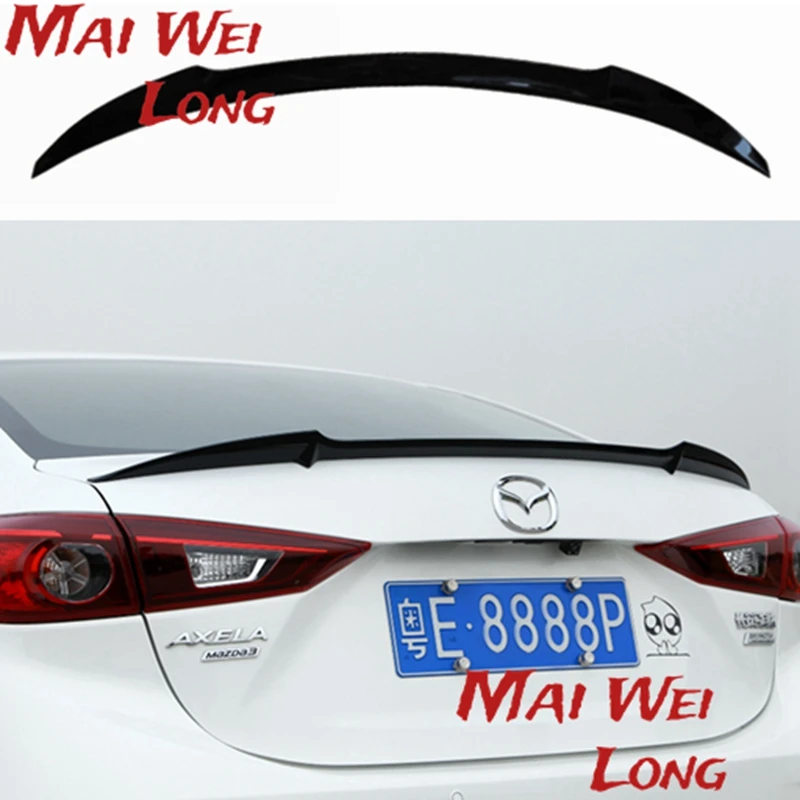 

High quality ABS material Coupe spoiler For Mazda 3 M3 Axela 2014 to 2017 year spoiler Primer or any color for Mazda 3 Axela