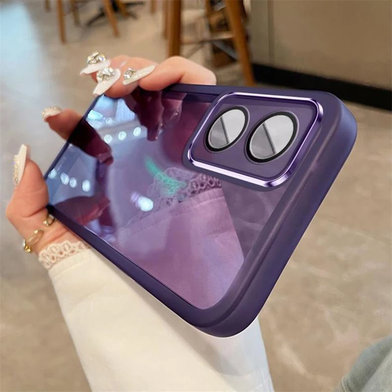 Clear Silicone Protective Case with Camera Lens Protector