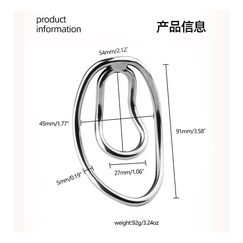 Male Metal Chastity Training Clip Lock Cage Penis Chastity Cage Chastity Lock Sex Toy