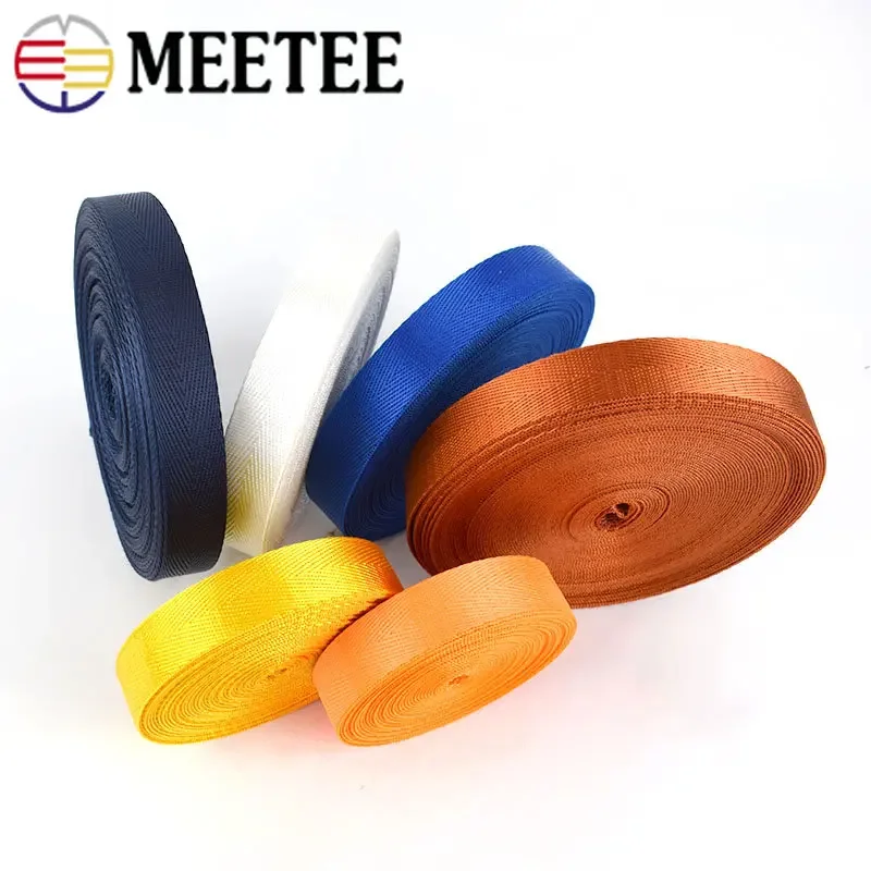 10Meters Nylon Webbing Tape 20mm Ribbon Backpack Strap Seat Band Bias Binding Bag Belt Clothes Craft Sewing Supplies Accessories