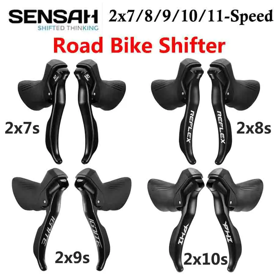 SENSAH Road Bike Shifters STI 2x7 2x8 2x9 2x10 2x11Speed Lever Brake