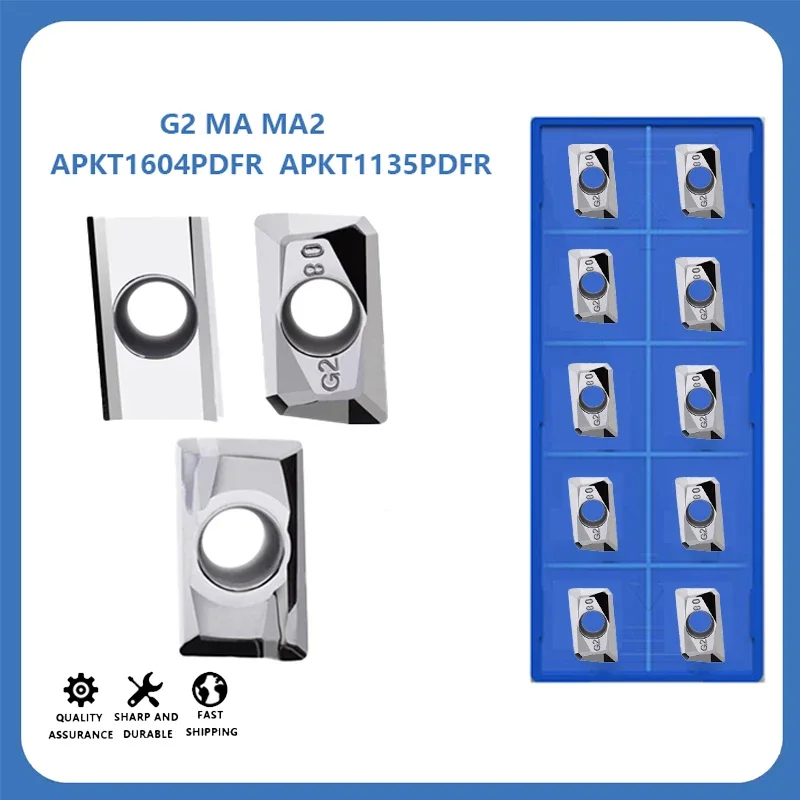 Hartmetall-Schneideinsätze APKT1604 APKT1135 Fräseinsätze für Aluminium- und Kupferbearbeitung
