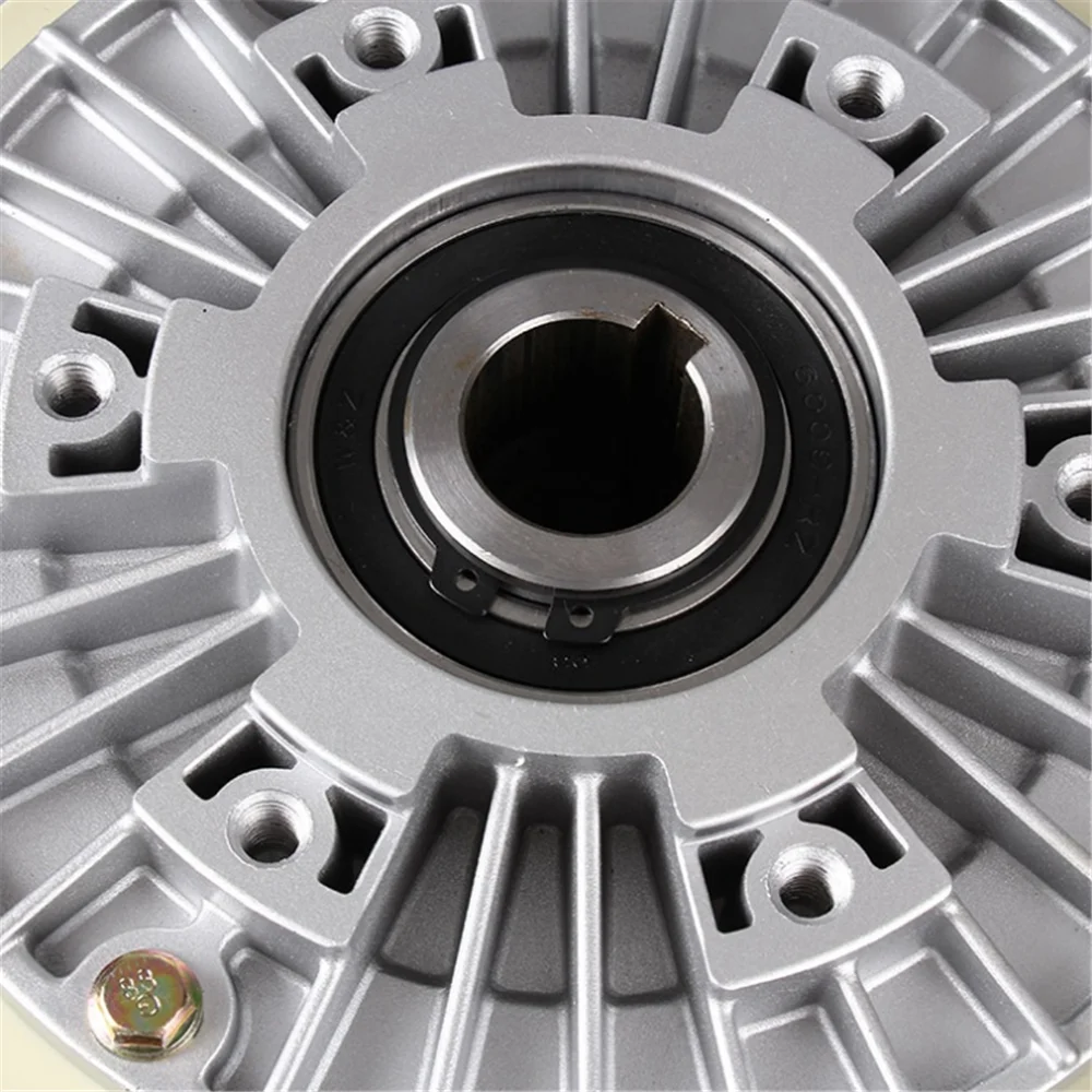 50Nm Magnetic Powder Brake Hollow Shaft 5kg DC 24V 1000RPM Unwinding For Tension Control Continuous Sliding Simulated Load