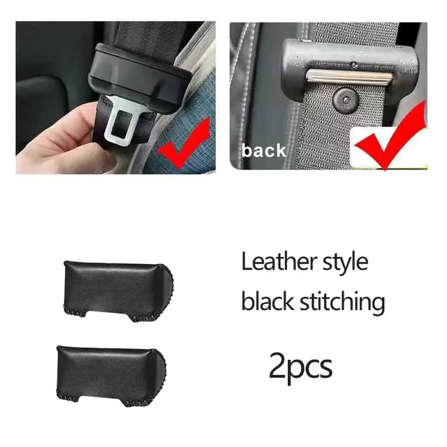 Universal Auto Sicherheitsgurt Schnalle Clip Protector Leder Abdeckung  Scratch Fall Auto Innenraum Knopf Zubehör B8C4
