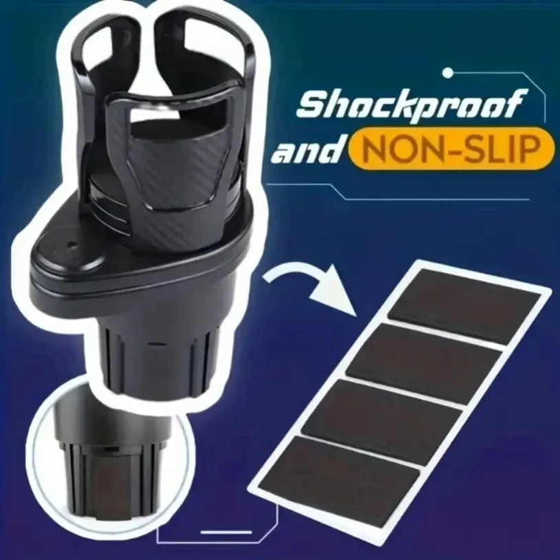 360° Rotation Car Drink Holder Multifunction Adjustable Cup Holder Stable Anti-Slip Auto Parts Storage Box Car Water Cup Holder