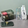 Acrylic Swabs Cosmetic Organizer Storage Box Desktop Dust-Proof Makeup Removal Cotton Lipstick Cosmetics Organization Holder 4