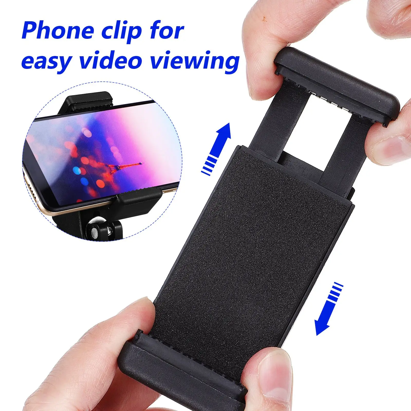 Mic Stand Phone Holder Adjustable Phone Microphones Stand Clip Mount Mic Clamp 1 Set 180 &deg; microphone stand