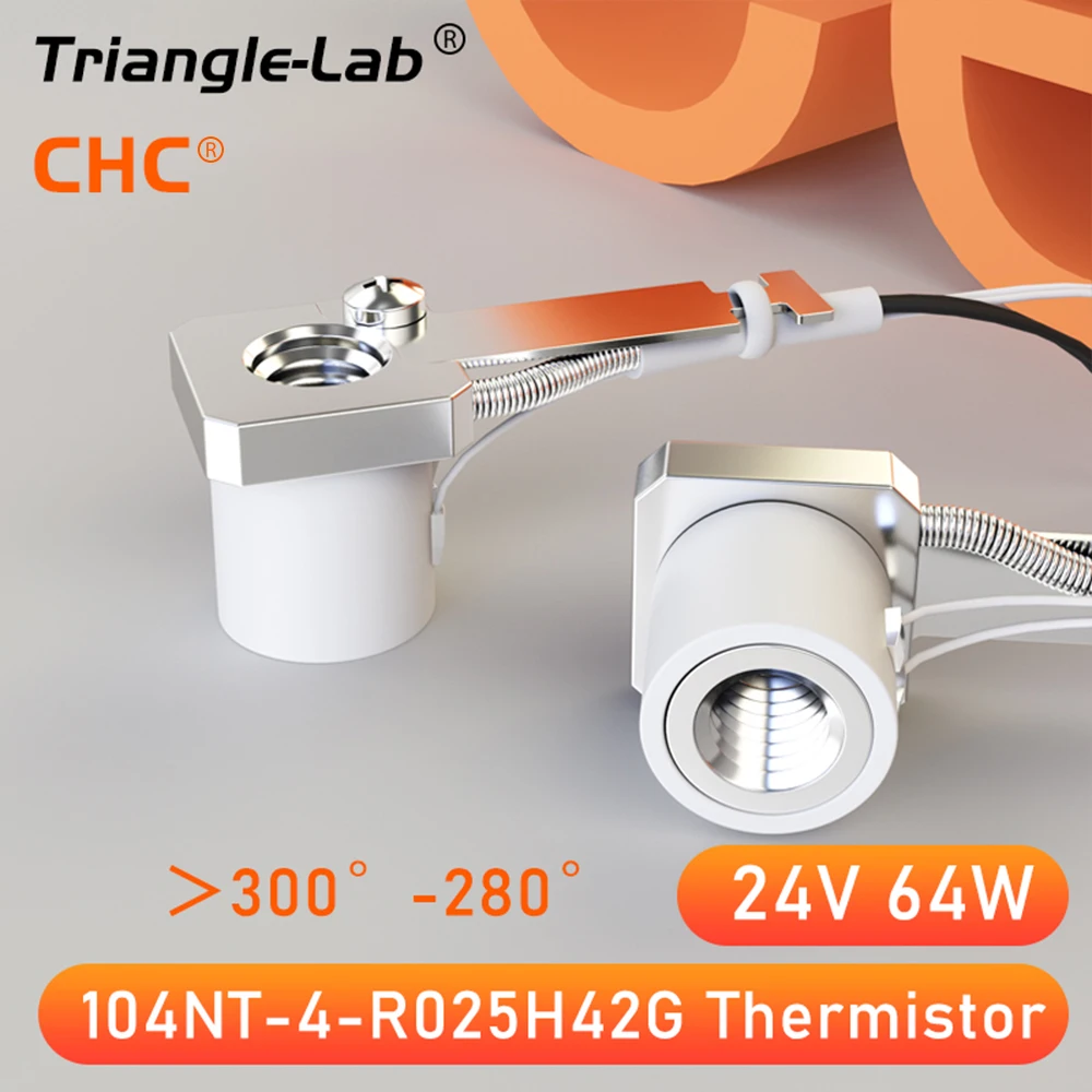 RS TriangleLab CHC® KIT Ceramic heating core quick heating mini for ender 3 V6 hotend CR10 CR-10 CR-6 SE mk3s 3d printer hotend mini dde extruder hgt dual drive gear compatible for ender 3 pro ender 3 v2 ender 5 6 cr10 cr10s 3d printer part