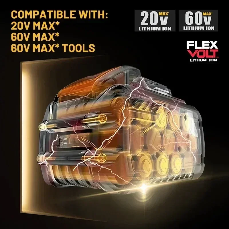 Original Battery 20V/60V 6Ah 9Ah MAX FlexVolt for DCB606 DCB200 DCB205 DCB206 DC