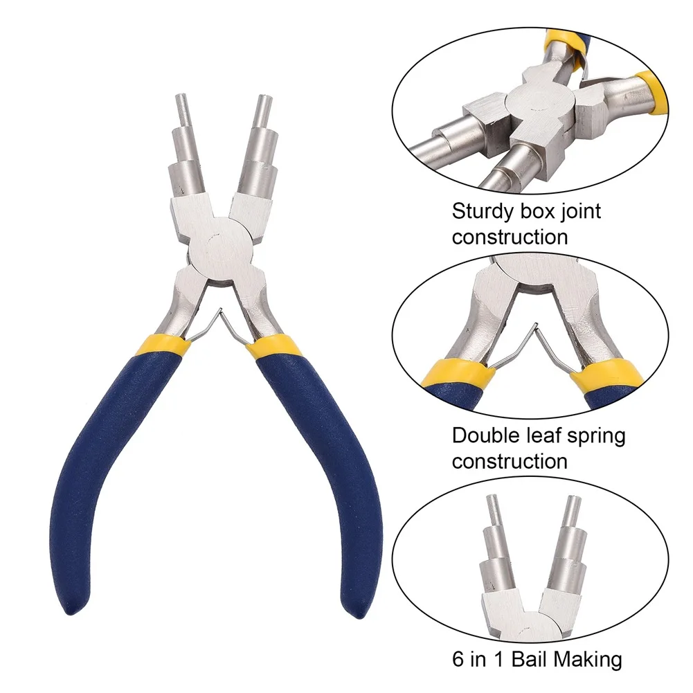 Bail Making Pliers Portable with Non Slip Grip Handle 6 Step Wire Wrapping  Tools for Jewelry Making - AliExpress