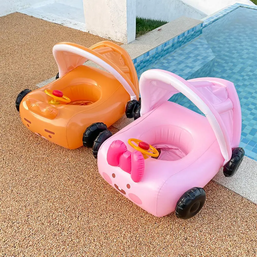 

Swimming Float Ring Strong Toughness Exquisite Removable Sun Canopy Baby Inflatable Swimming Ring Seat Swim Pool Accessories