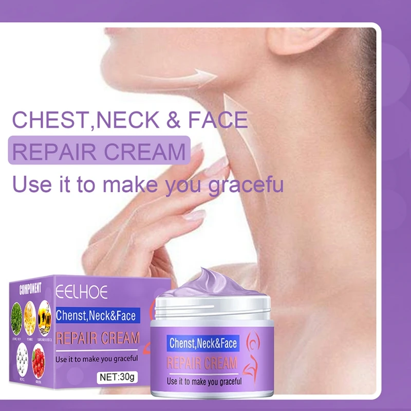 

30g Face Neck Chenst Creams Smooth Dry Cracked Repair Firming Massage Soften Anti-Aging Beauty Health Nourishing V Line Shape