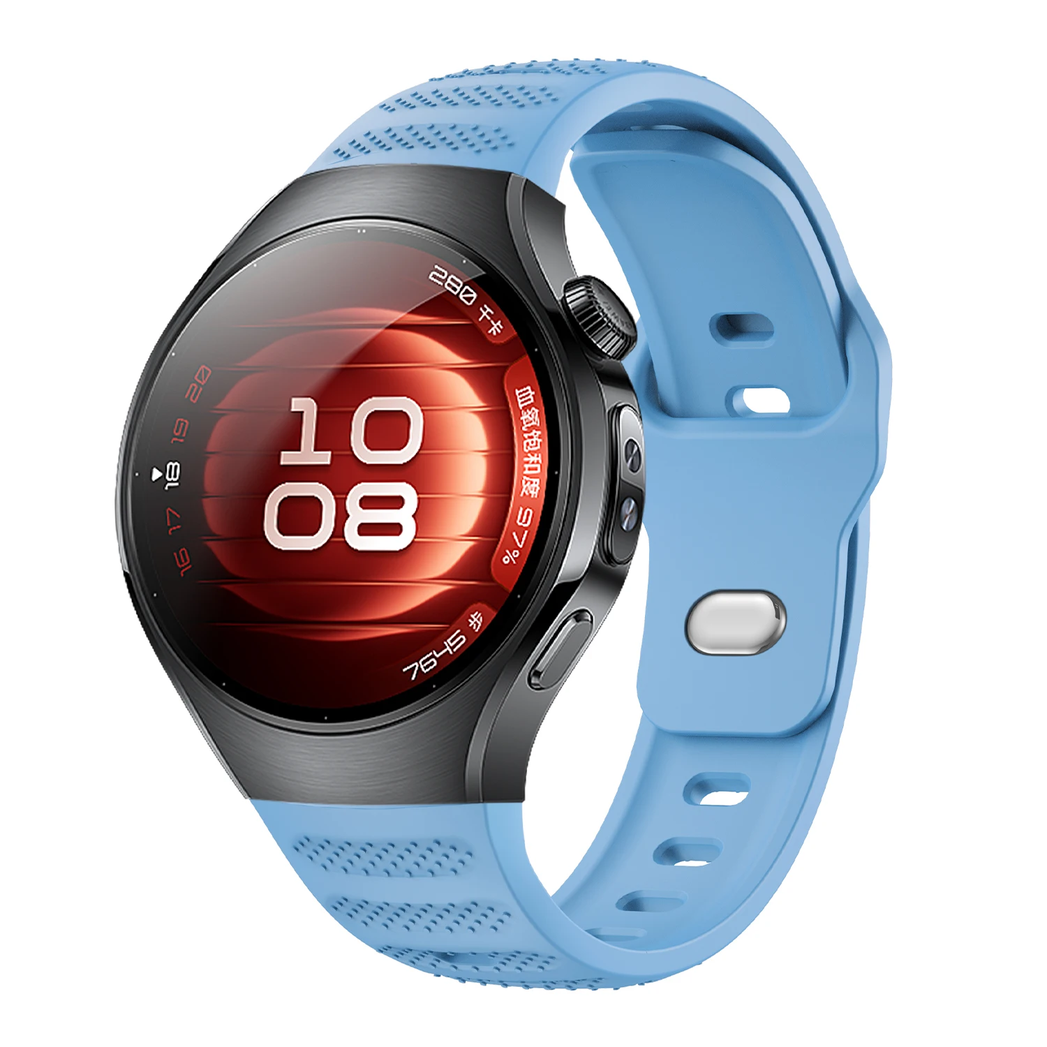 Premium No-Gap Soft Silicone Sport Watch Strap - Universal Fit