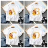 2025 Disney The Lion King Cute Simba Letter A B C D Print Kids T-Shirts Girls Clothes Baby Boys T shirt Summer Children Tops 1