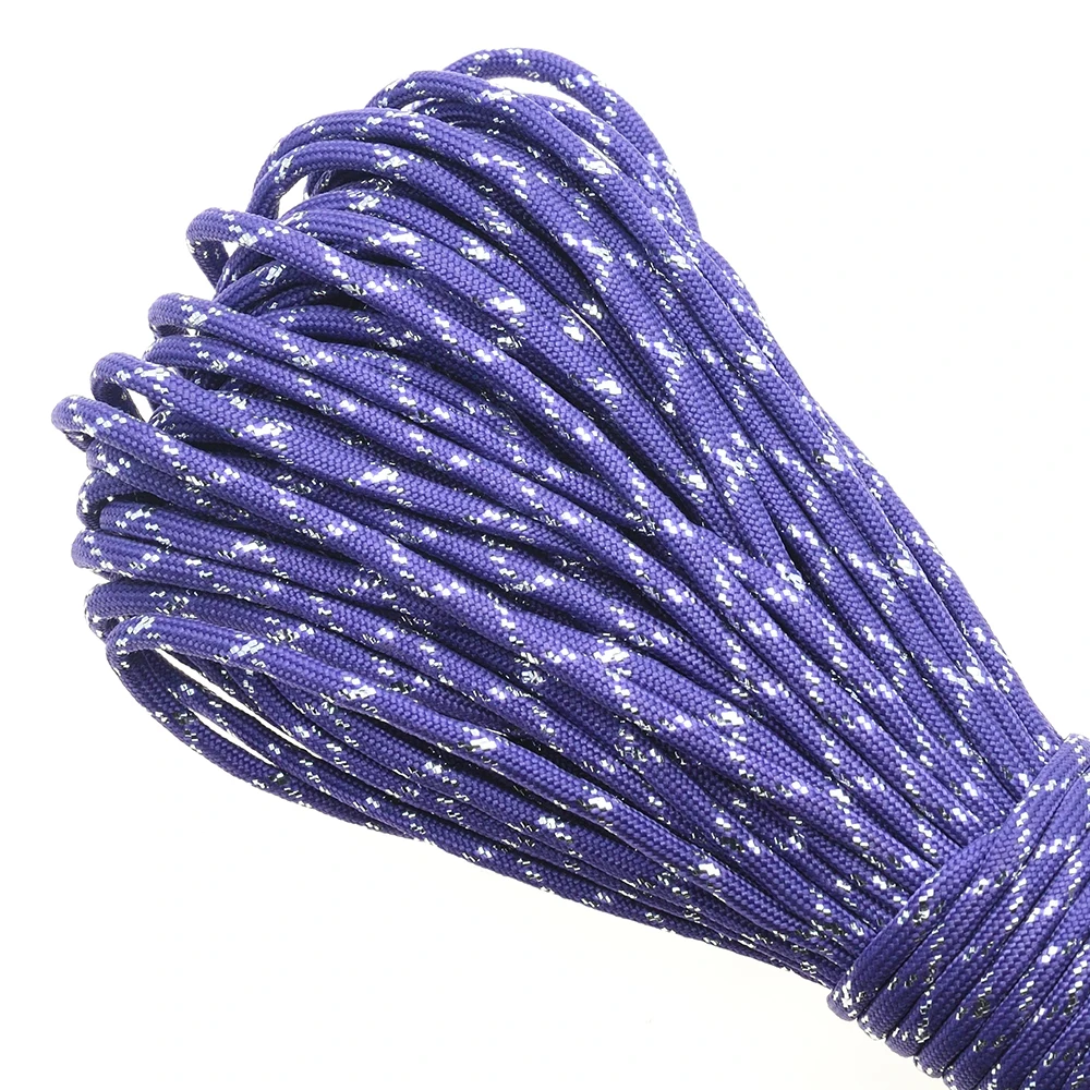 Gold & Silver 550 Paracord - Premium Mil-Spec Type III 7-Strand Core, 100 FT, 19 Vibrant Colors