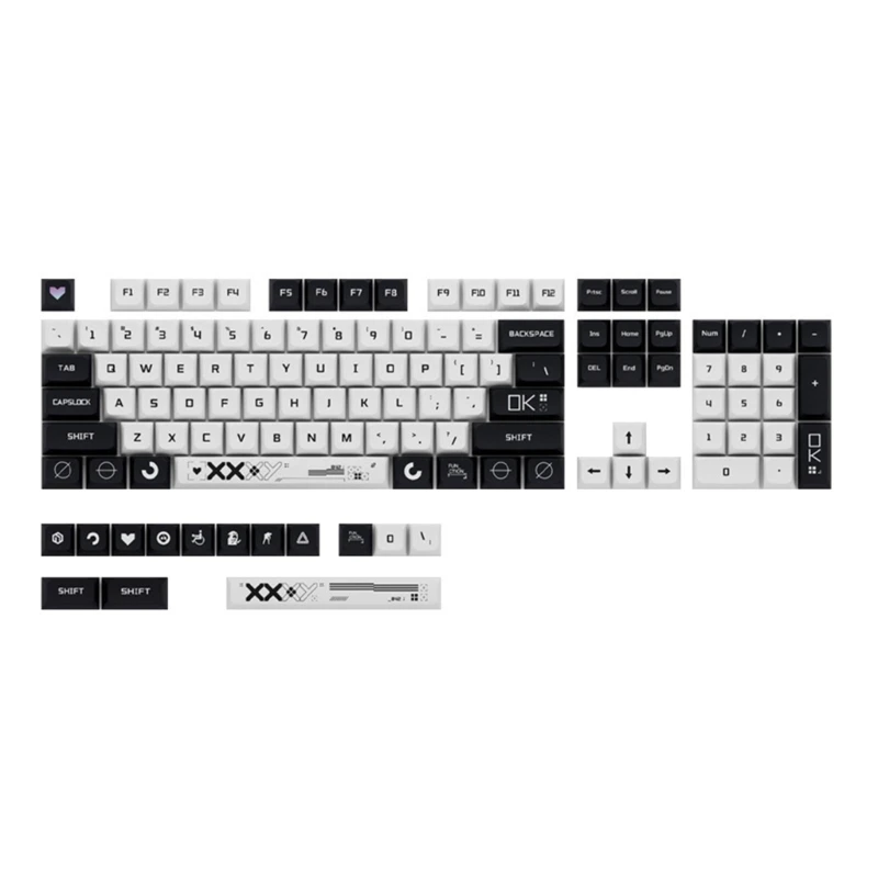 

118 клавиш XDA Keycaps Набор обновлений PBT Keycap для механической клавиатуры