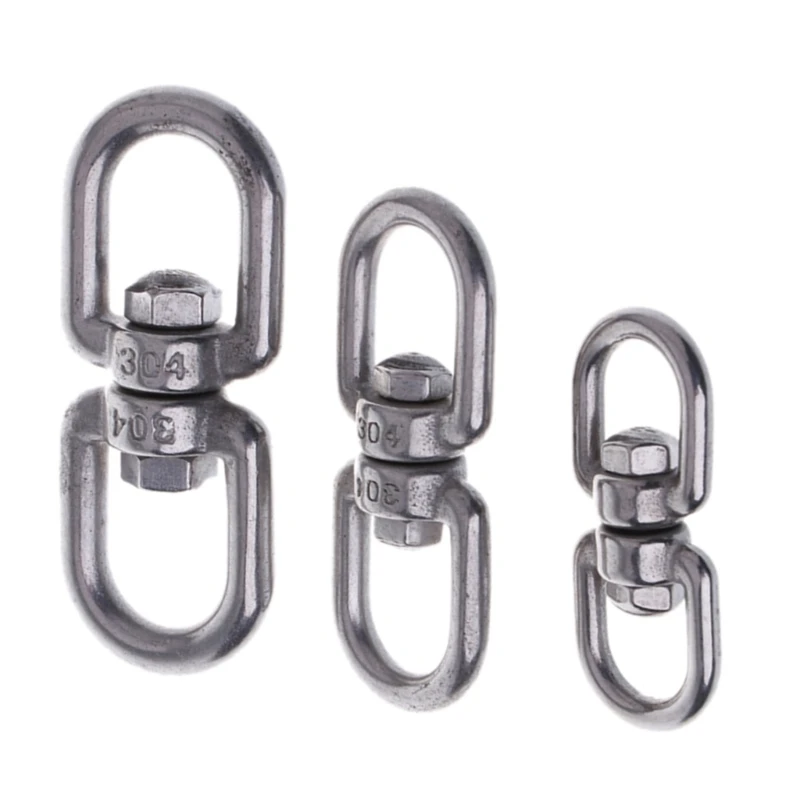 

Shackle Ring Stainless Steel Rotation Quick Hook Buckle Outdoor Rotating Carabiner 8 Rotary Buckle D5QD