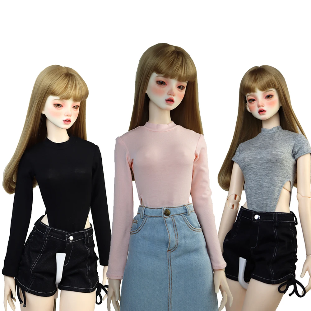 

Одежда для кукол BJD 58-60 см, Модная Джинсовая куртка 1/3 DD SD, джинсовые шорты с кулиской, подарок для девочек