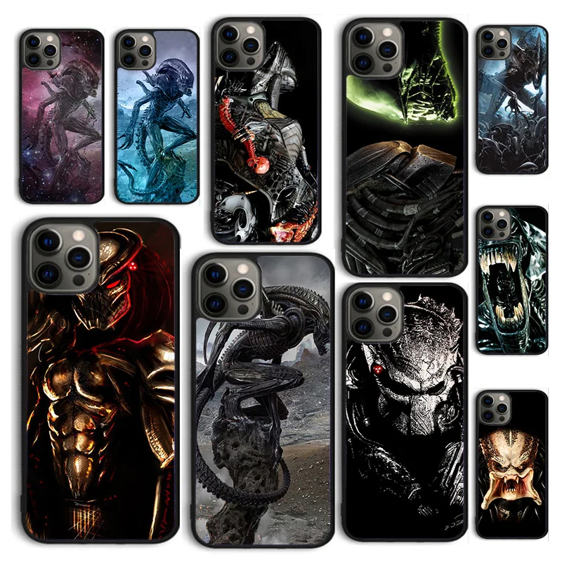 Custodia Per Telefono Autumu Alien Vs Predator Per Iphone 15 12 Mini X Xs Xr 11 13 14 Pro Max Se 2020 Apple 6S 7 8 Plus Coque