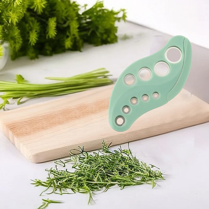 Herb Stripper and Cutter Tool - Efficient Kitchen Leaf Peeler