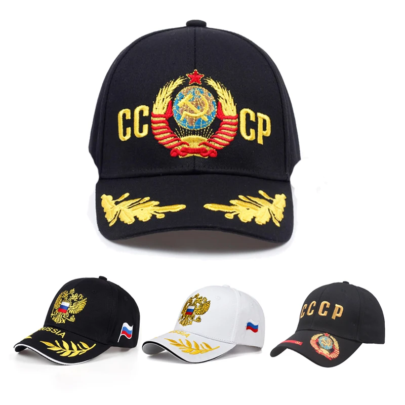 UnisexCCCPBaseballCapNationalEmbroideryHatCottonSnapbackCaps