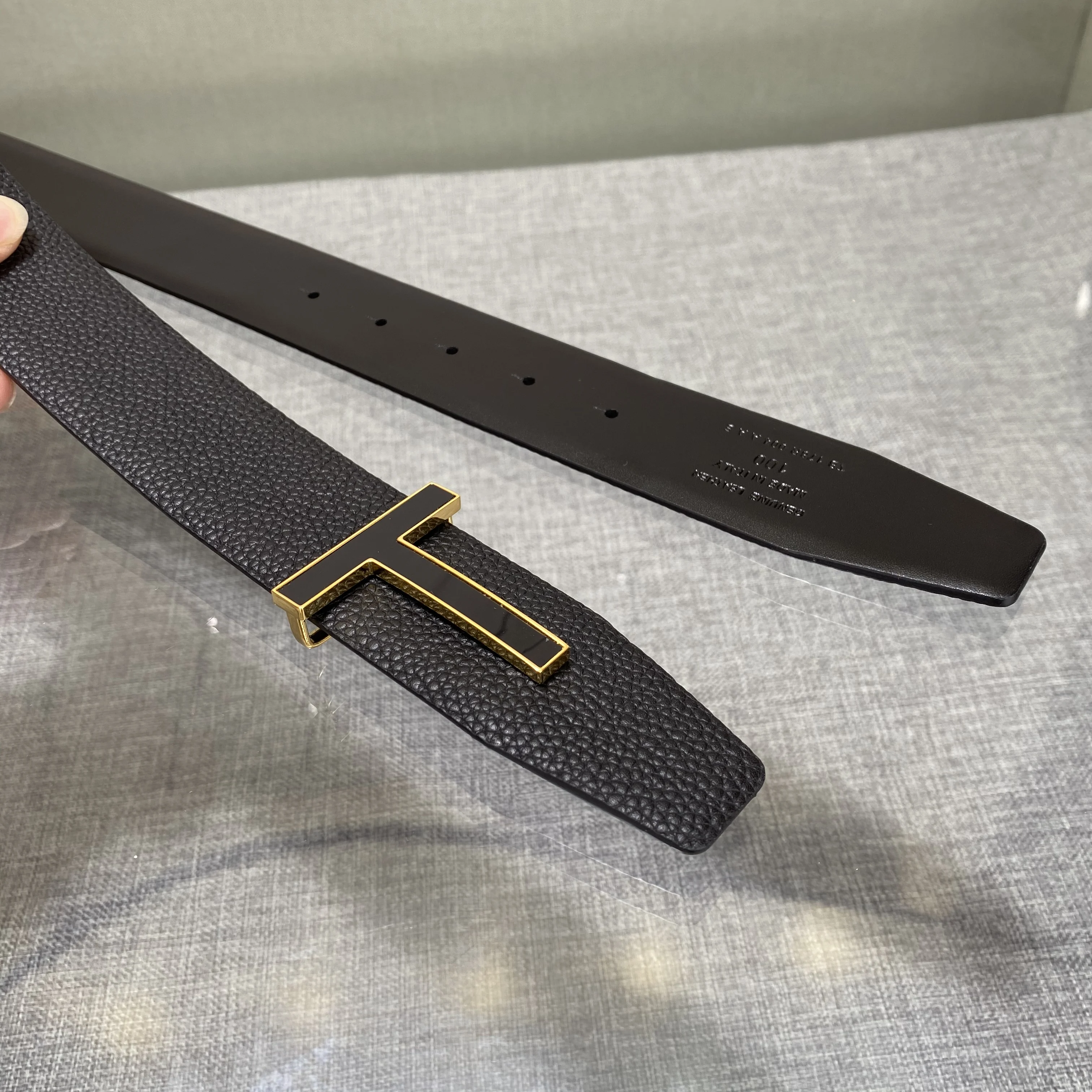 Top Luxury Designer Brand T Buckle Belt 3