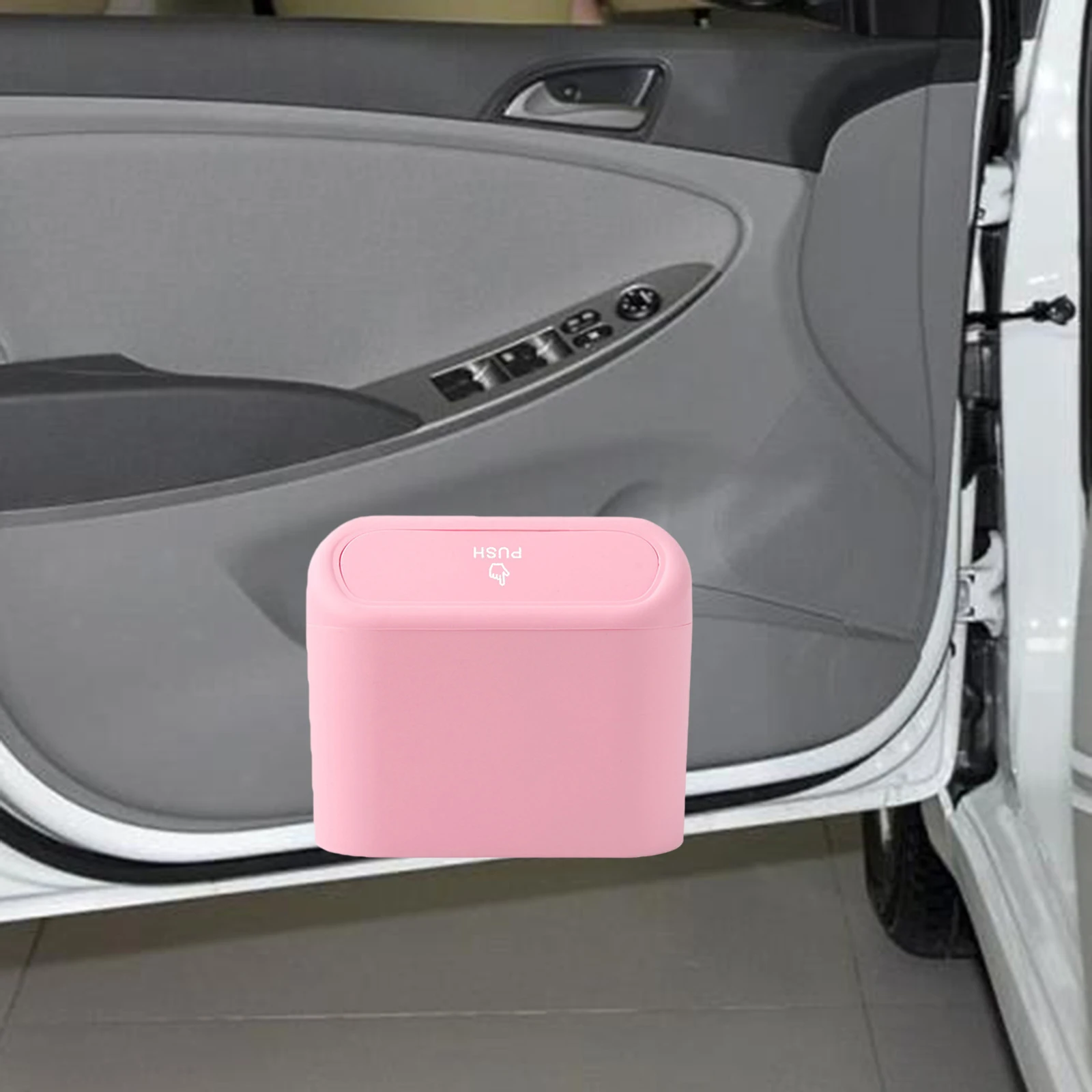 Car Trash Can Mini Auto Dustbin Garbage Organizer