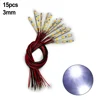15pcs Pre Wired White Strip Led LED Light Self-adhesive Flexible For Houses Building Ornament Railway Building Layout 2