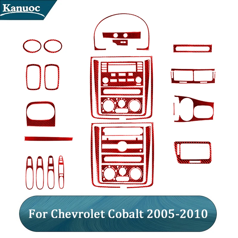 

For Chevrolet Cobalt 2005 2006 2007 2008 2009 2010 Carbon Fiber Red Stickers Car Interior Decorative Accessories