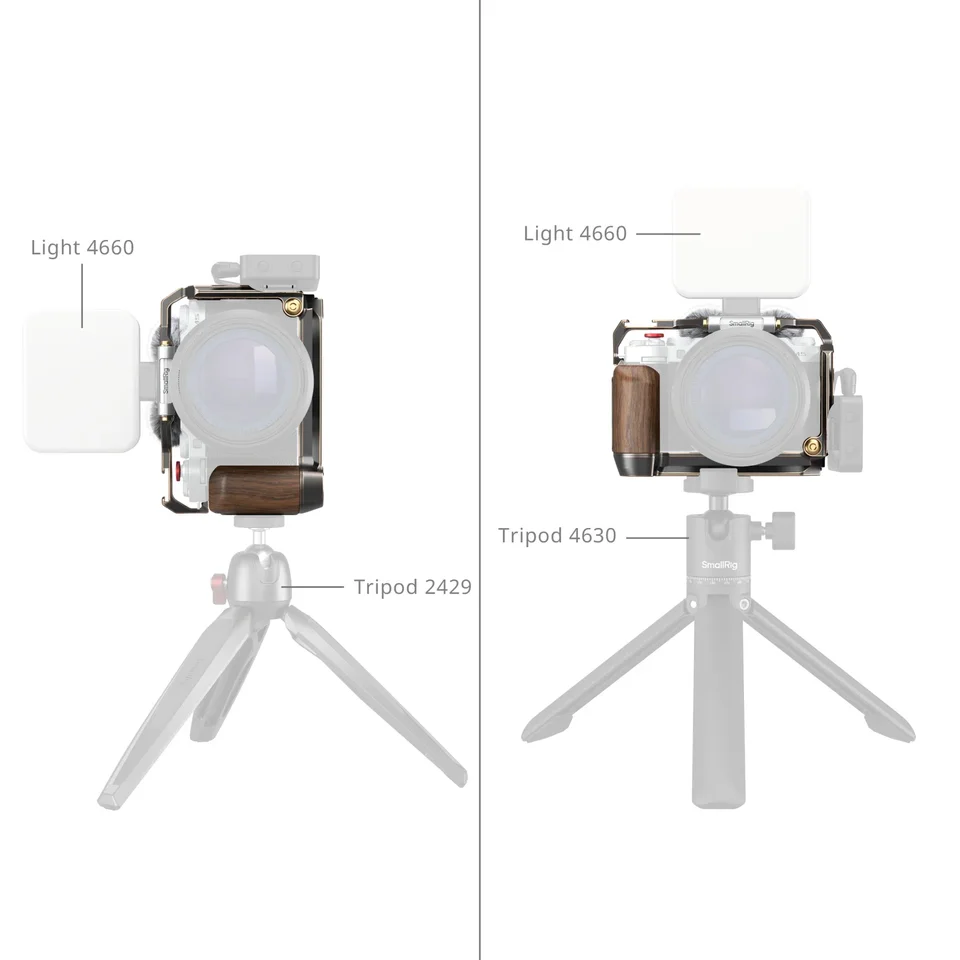 SmallRig 4876 Piastra A L Con Manico In Silicone Per Fujifilm X-M5 – Attacco Arca-Swiss