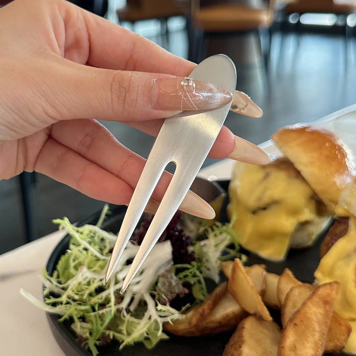 Premium 36 Stainl Steel Fruit Fork Western Dining Dert Fork Cake Serving Utensil Sweet Tooth ential Kitchen Tool