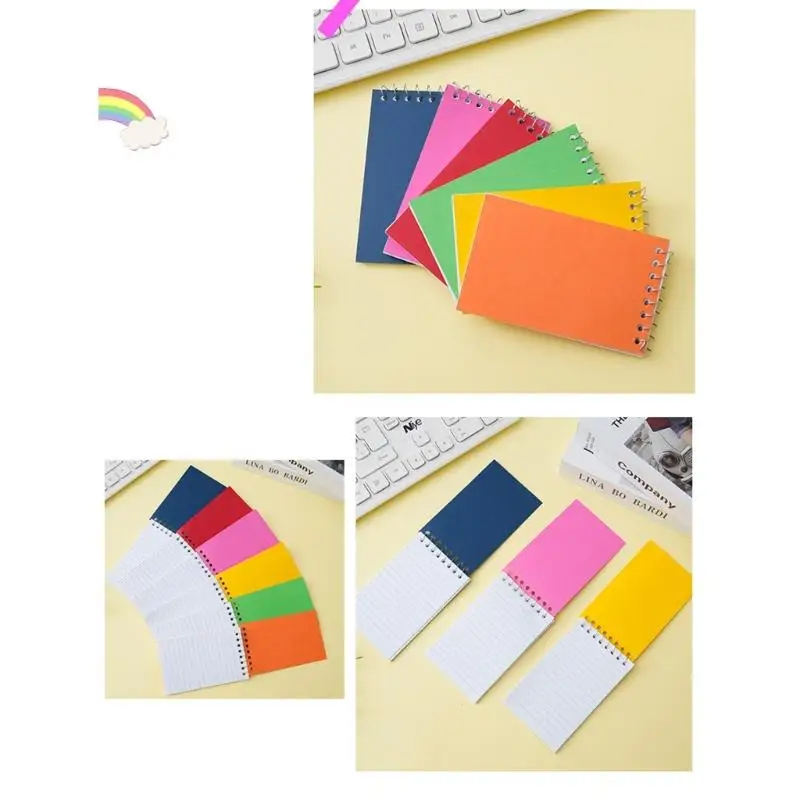 6 Pcs 포켓 노트북 Wirebound 노트북 편지지 노트북 저널 노트북 Dropship