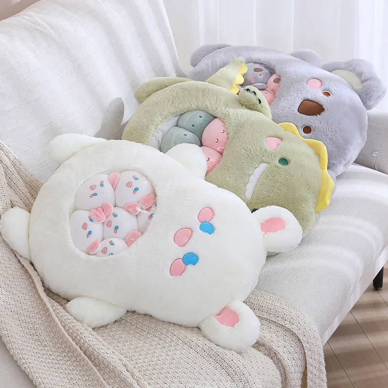 Squishmallows – Peluche Oreiller avec des petites pièces peluches