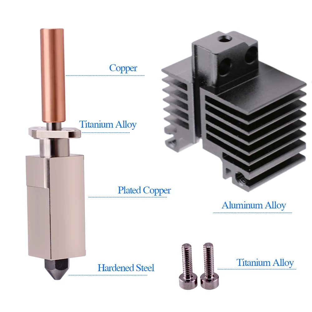 Extrusora Cabeça Hot End Cht Bocal Aquecedor Termistor Bambu Bambu Bambu Bambu Bambu 3d Hotend Kit Bambu Laboratório x1 x1 P1p Atualização Extrusora - Imagem 5