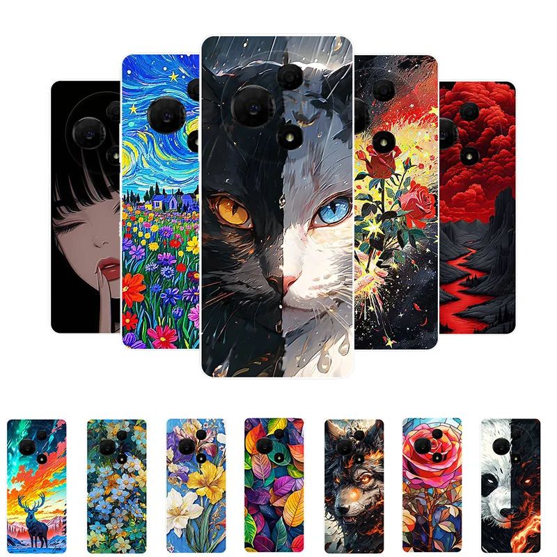 Lovely Cat Soft Silicone Shockproof Bumper Case - Universal Fit
