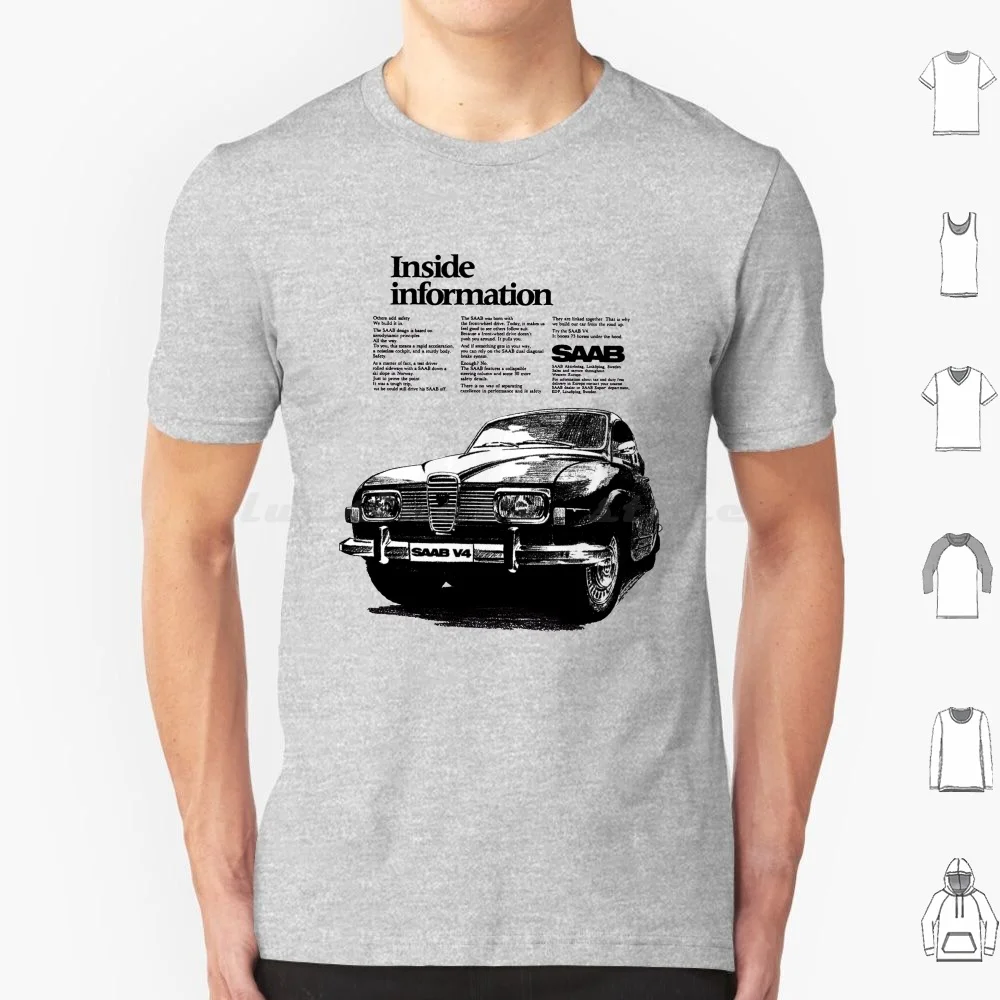 Saab 96 V4 T Shirt Uomo Donna Bambini 6Xl Saab Saab 93 Saab 95 96 Saab 99 Saab 900 Turbo Svezia Svezia Scandinavo Scandinavo