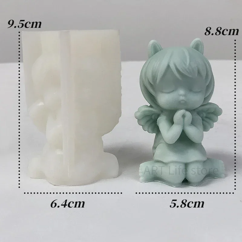 XoeLLe Moule En Silicone Angélique 3D Pour Bougies Et Aromathérapie - Résine Epoxy