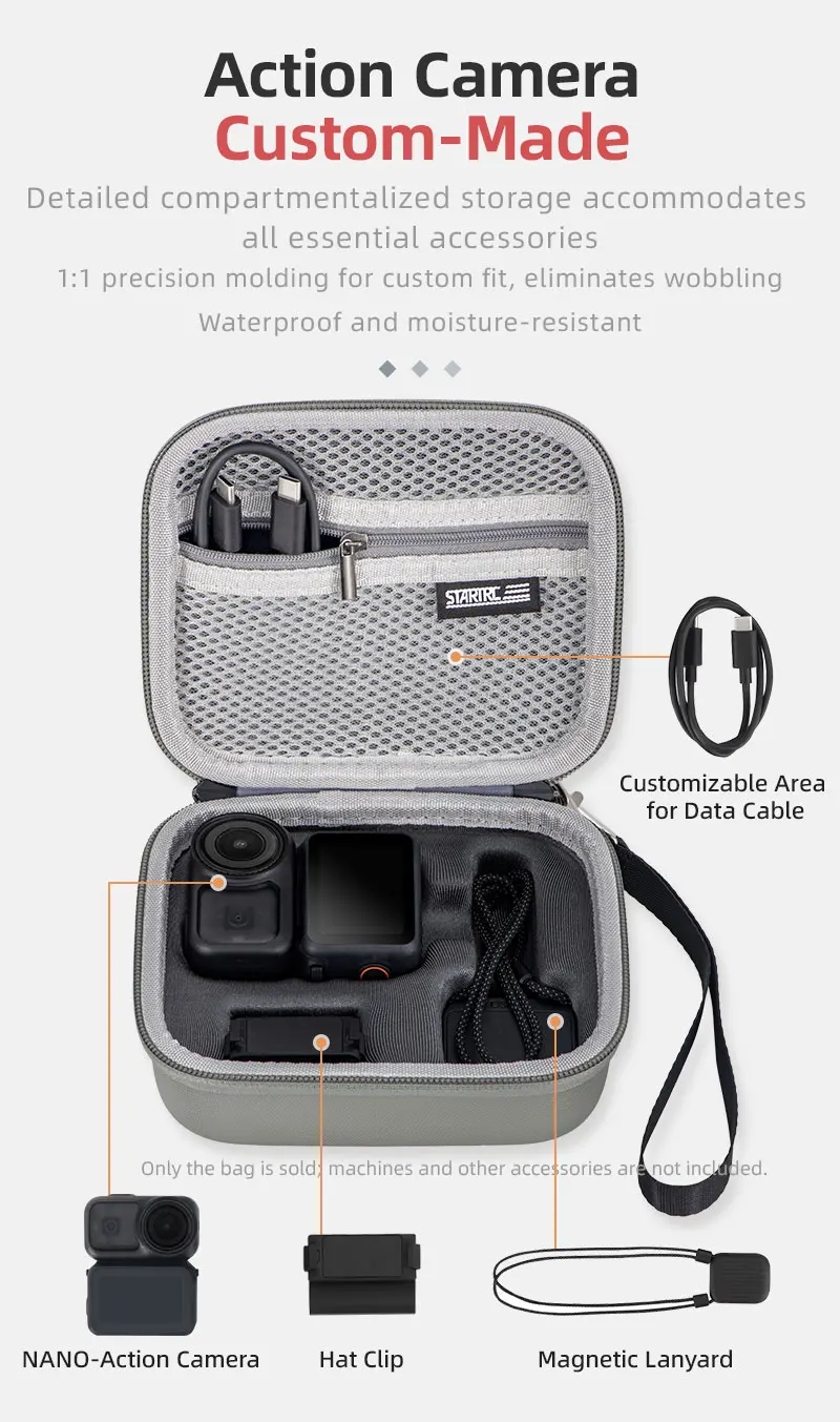 Mini-Aufbewahrungstasche für DJI OSMO NANO, Tragetasche, Handtasche, Schutzbox für DJI OSMO NANO Kamerazubehör – Detail 4
