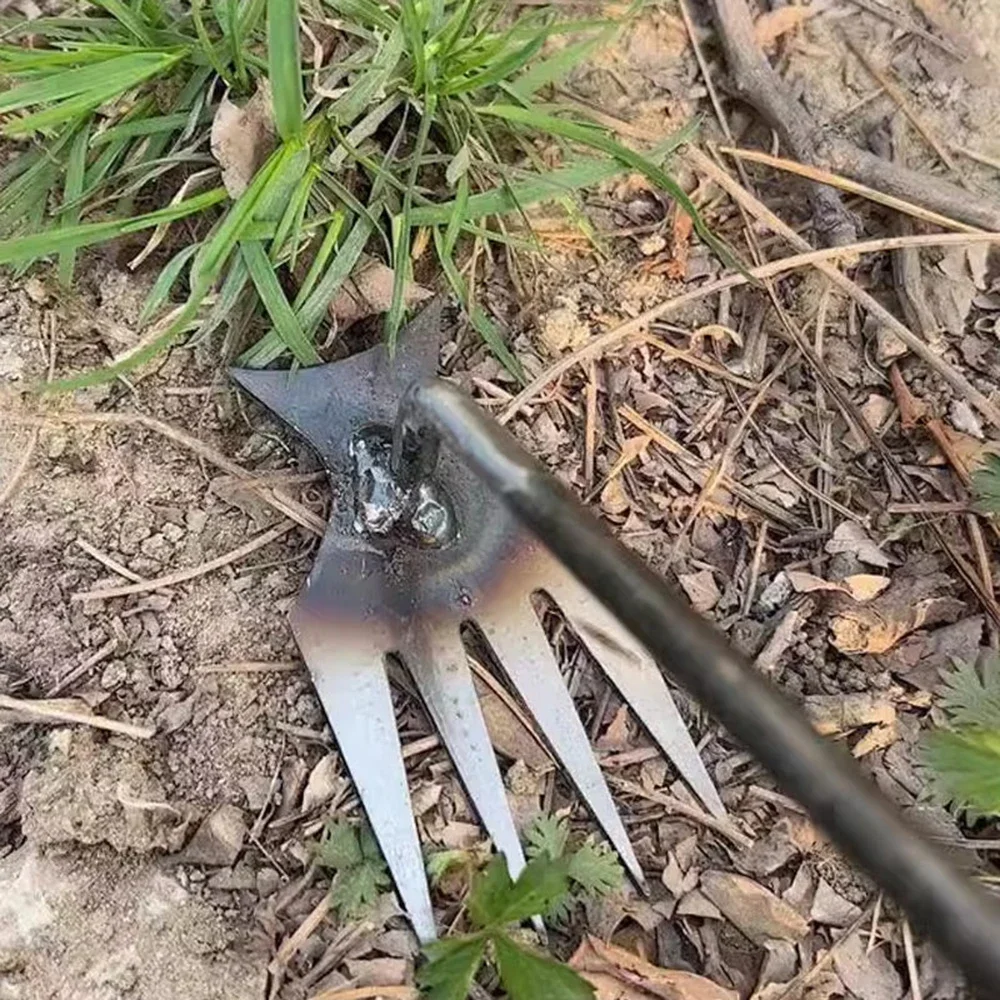 Garden Weeder Manganese Steel Garden Weeders Grass Rooting Loose Soil Hand Weeding Removal Puller Gardening Tools Multifunctional Weeder