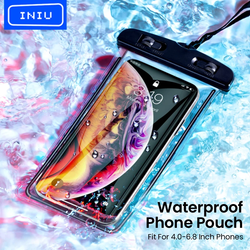 Definition bypass Regelmæssigt INIU IP68 Universal Waterproof Phone Case Water Proof Bag Mobile Cover For  iPhone 13 12 11 Pro Max X Xs 8 Xiaomi Huawei Samsung